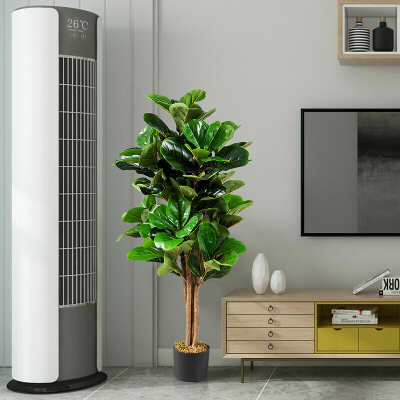 Konstgjort fikonträd 120 cm med kruka för inomhus och utomhus bruk