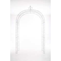 Rosenbåge i kraftigt järn med dekorativa detaljer