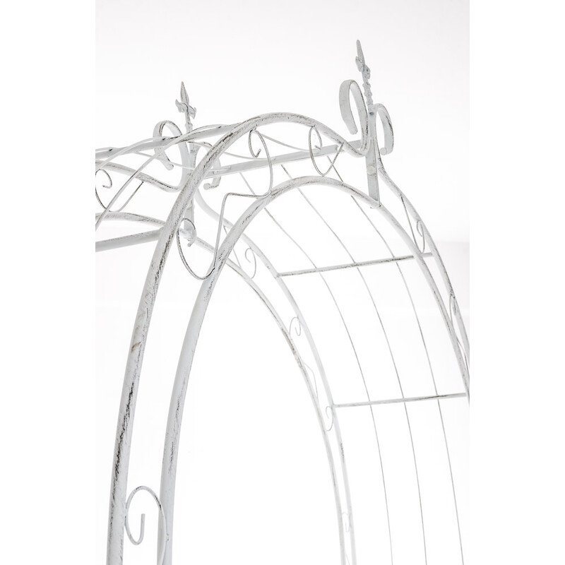 Rosenbåge i kraftigt järn med dekorativa detaljer