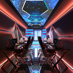 Ergonomiskt gamingbord 116 cm med justerbara fötter och stabil r-formad konstruktion svart