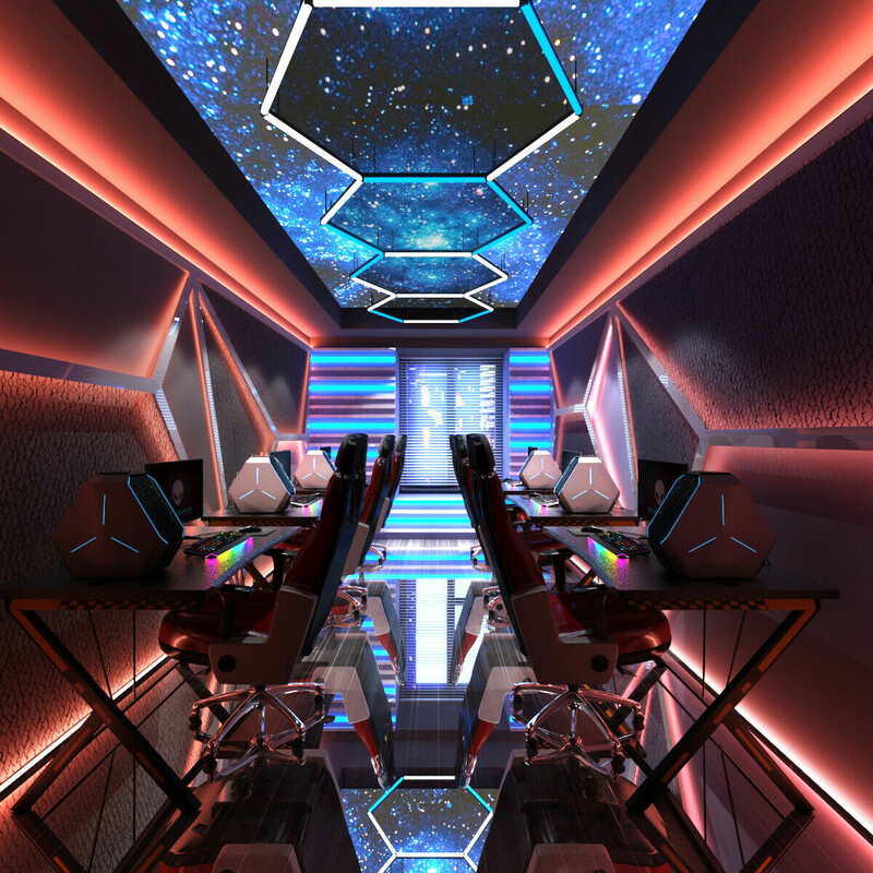 Ergonomiskt gamingbord 116 cm med justerbara fötter och stabil r-formad konstruktion svart