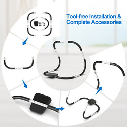 Magtränare med vadderat nackstöd för effektiv hemmaträning och mångsidig muskelträning