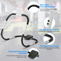 Magtränare med vadderat nackstöd för effektiv hemmaträning och mångsidig muskelträning
