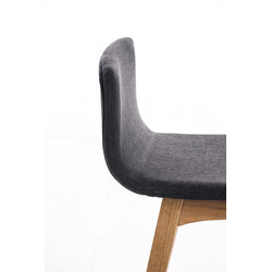 Elegant barstol med quiltad sits och fotstöd