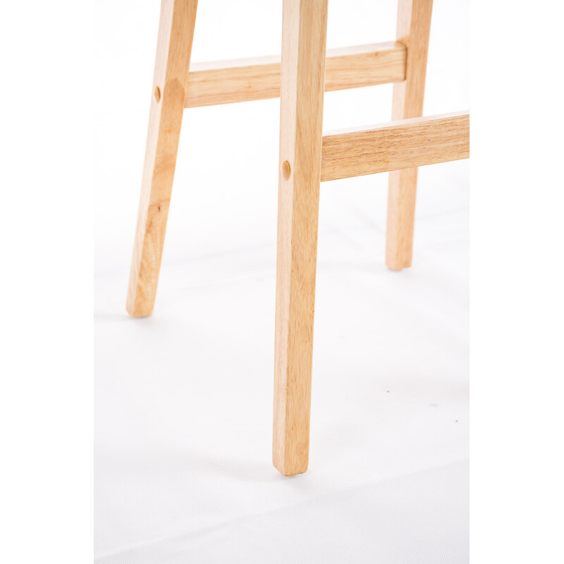 Elegant barstol med quiltad sits och fotstöd