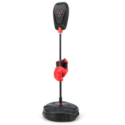 Justerbart boxningsset för barn: stående boxboll med handskar, 95-126 cm, från 5 år