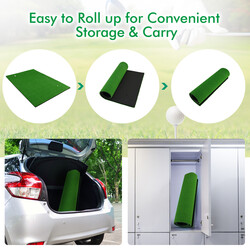 Golfmatta för träning med realistisk känsla, 1,5 x 1 m, grön, med gummipeggar