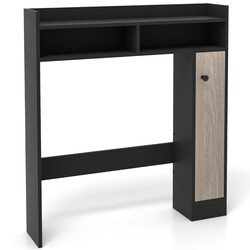 Toalettskåp med justerbara hyllor för effektiv badrumsförvaring över toalett