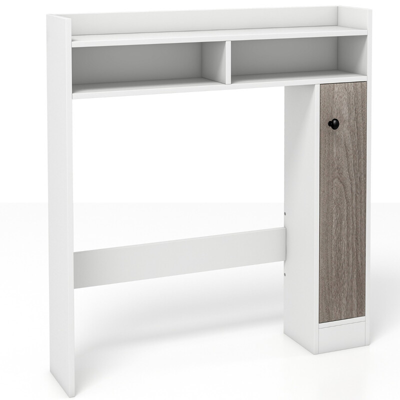 Förvaringsskåp för badrum med justerbara hyllplan och modern design, vit