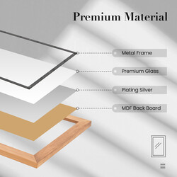 Rustik rektangulär väggspegel med naturlig ram 55 x 90 cm