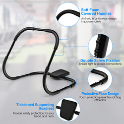 Magtränare med mjukt grepp för mångsidig träning och ergonomisk användning svart