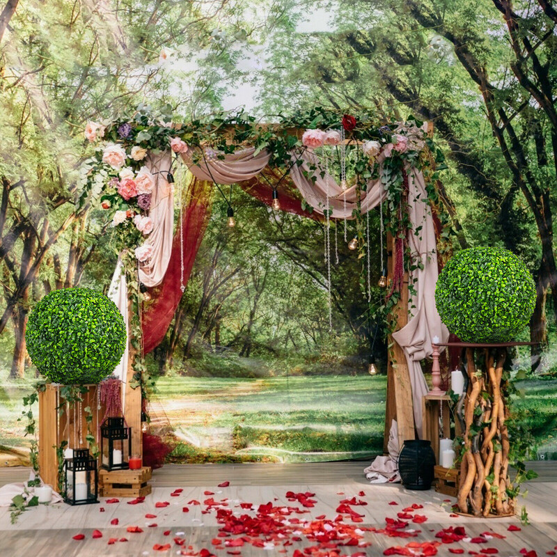 2-pack konstgjorda buxbomkulor UV-beständiga dekorationsbollar för inomhus och utomhusbruk