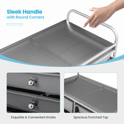 Förvaringsvagn med 15 löstagbara lådor och hjul för hem och kontor