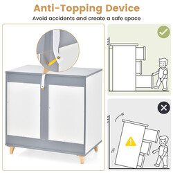Modern vit byrå med rymliga lådor för sovrum och kontor