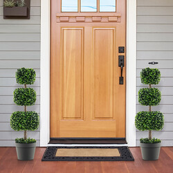 Konstgjord buxbomsklot 75 cm med kruka för tidlös grönska och enkel skötsel