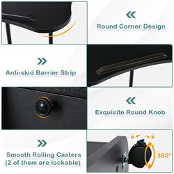 Ergonomiskt höj- och sänkbart skrivbord med justerbar bordsskiva och förvaring för hemarbete svart