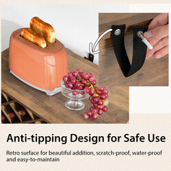 Vintage vinskåp med avtagbart vinställ för 11 flaskor och 9 glas i rustik brun