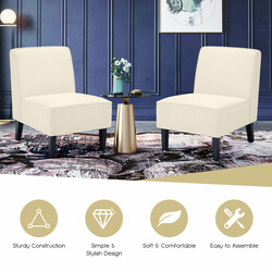 Bekväm beige fåtölj med ryggstöd och träben, ergonomisk design, maxbelastning 150 kg