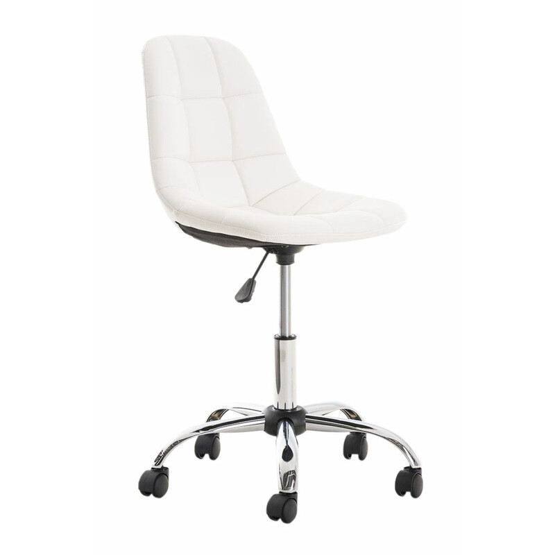 Bekväm ergonomisk kontorsstol i konstläder med höjdjustering