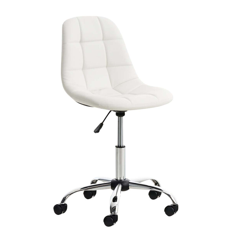 Bekväm ergonomisk kontorsstol i konstläder med höjdjustering