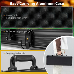 Pokerset med 500 marker, 2 kortlekar, tärningar och elegant förvaringsväska