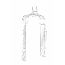 Elegant rosenbåge i pulverlackerat järn för klätterväxter