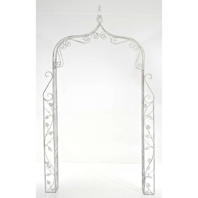 Elegant rosenbåge i pulverlackerat järn för klätterväxter