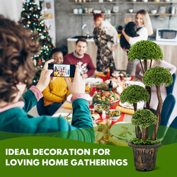 Konstgjord cypressboll 90 cm med naturligt utseende för inomhus och utomhusbruk