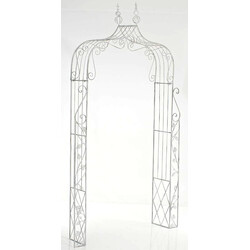 Elegant rosenbåge i pulverlackerat järn för klätterväxter