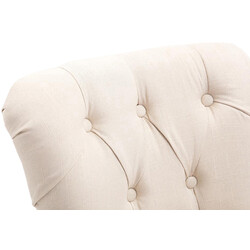 Elegant barstol med quiltad tygklädsel och gummiträram