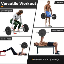 Robust sexkantig trap bar för styrketräning, maxbelastning 226 kg, galvaniserad stålkonstruktion
