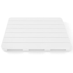 Vit badrumsmatta i HIPS-plast