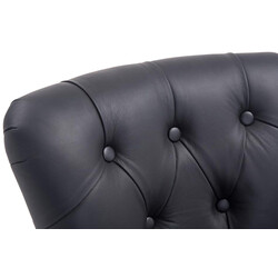 Elegant barstol i äkta läder med quiltad design