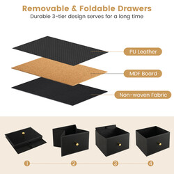 Byrå för sovrum med 5 lådor och metallram, svart, 100 x 30 x 58,5 cm