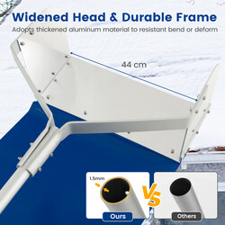 Snöraka för tak med teleskopstativ och halkfritt handtag, justerbar längd, hållbar konstruktion