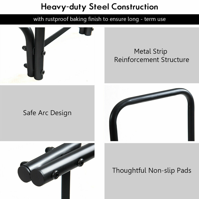 Vedställ i metall med handtag och sockel, svart, 250 x 36 x 122,5 cm