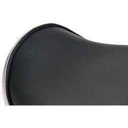 Eleganta justerbara barstolar i konstläder med kromad ram