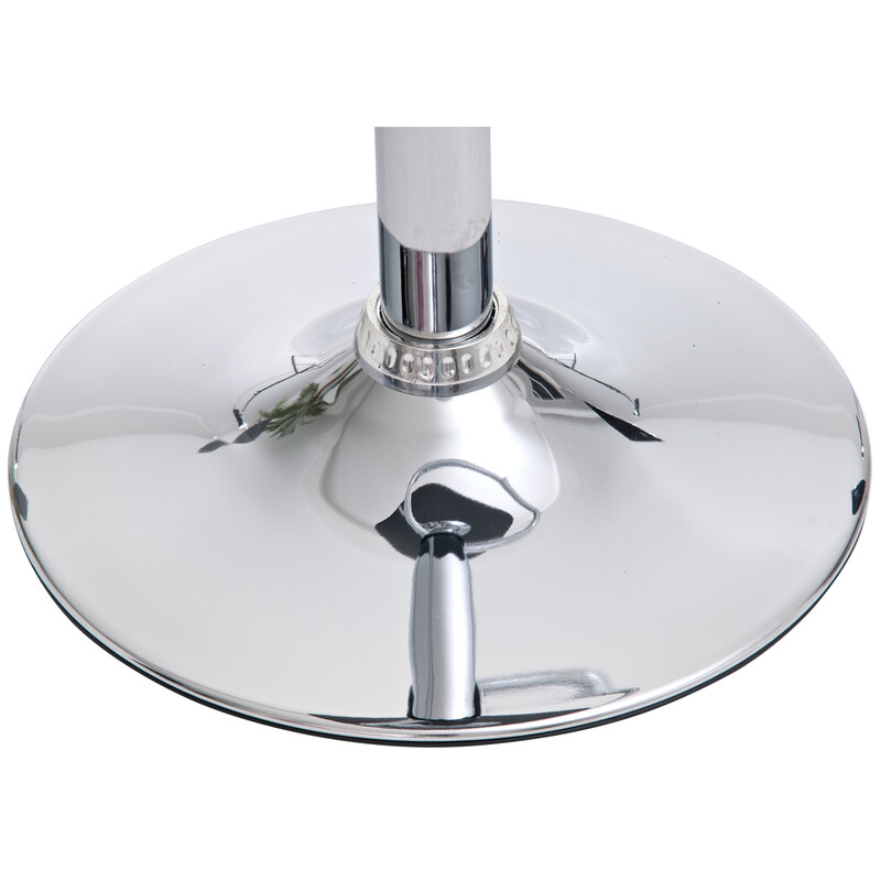 Eleganta justerbara barstolar i konstläder med kromad ram