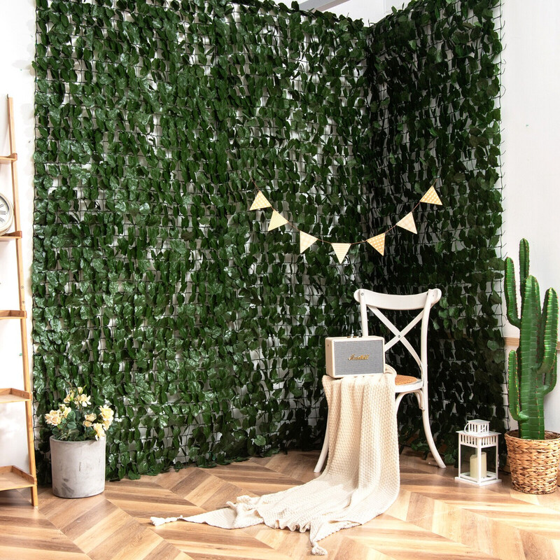 Konstgjord växtvägg med murgröna 300x100 cm för insynsskydd och vindskydd