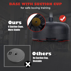 Justerbar fristående boxsäck med handskar för hela familjen 140-158 cm