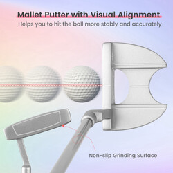 Komplett 9-delars golfset för högerhänta damer med skydd och högkvalitativa material