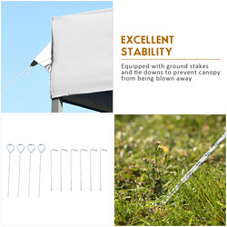 Vattentätt och stabilt 3x3 m pop-up-tält med justerbar höjd och transportväska