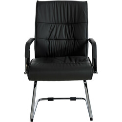 Lyxig besöksstol i konstläder med ergonomisk design