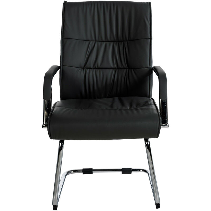 Lyxig besöksstol i konstläder med ergonomisk design