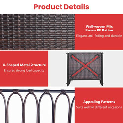 Hänggunga för terrass med kuddar, hållbar upp till 180 kg, stilren design