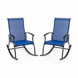 2-pack gungstolar med hög rygg och andningsaktivt tyg för utomhusbruk