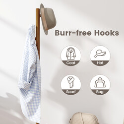 3 i 1 sidobord klädhängare skobänk i massivt trä 76x43x168 cm brun