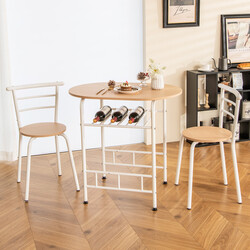 stolar och vinhylla för små utrymmen