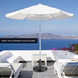 Parasollstativ 23 kg med hjul och handtag för 38/48 mm stänger