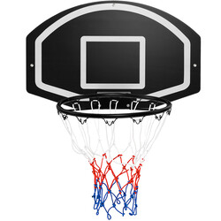 Inomhusbasketkorg för väggmontering, svart, 40 cm diameter, hållbar och stilren design